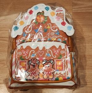 Loungefly gingerbread house mini backpack NWT